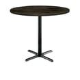 thumbnail image 2 of KFI Studios Urban Loft 3.5' Round Bistro Table, Espresso, Black X Base, 2 of 3