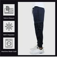 thumbnail image 3 of Men's Fleece Lined Cargo Jogger Sweatpants (Sizes, S-2XL), 3 of 4