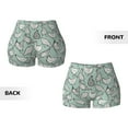 thumbnail image 5 of Picia Hand Drawn Chickens Printed Workout Shorts for Women Seamless Scrunch Butt Lifting High Waisted Yoga Gym Booty Running Moisture-wicking Short Pants-Small, 5 of 9