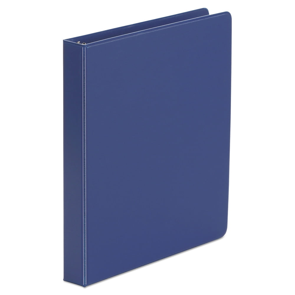 Universal UNV31402 Economy 1 in. Capacity 11 in. x 8.5 in. Non-View Round 3-Ring Binder - Royal Blue