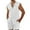 White, variant on VBTAPA Mens Summer Casual Beach Outfits 2 Piece Sleeveless Button Down Shirts and Shorts Set Hawaiian Matching Sets with Pockets White L