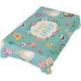 thumbnail image 7 of Coolnut Easter Rabbit Rectangle Tablecloth Spill-Proof Polyester Table Cloth Table Cover for Kitchen Dining Picnic Holiday Party Decoration,60"x108", 7 of 7
