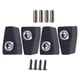 thumbnail image 4 of 4x Bloqueo de cuerdas de guitarra con tornillos Fuerte Reemplaza piezas Bloqueo de cuerdas de bloque de latón Negro, 4 of 9