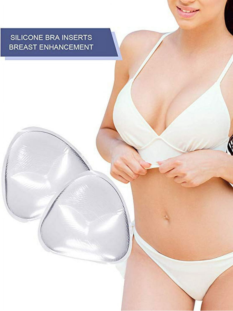 Women's Silicone Inserts Gel Invisible Bra Pads Breast Uplift Enhancer Push Up Padded Bra Bikini