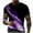 Purple, variant on Patlollav Mens Light Perception 3D Digital Print Fitness Sports Short Sleeve T-Shirt