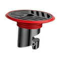 thumbnail image 1 of Desagüe de suelo para baño, fácil de instalar, portátil, versátil, antirreflujo, reemplazo de desagüe de suelo de ducha para baño, inodoro de casa Rojo, 1 of 9