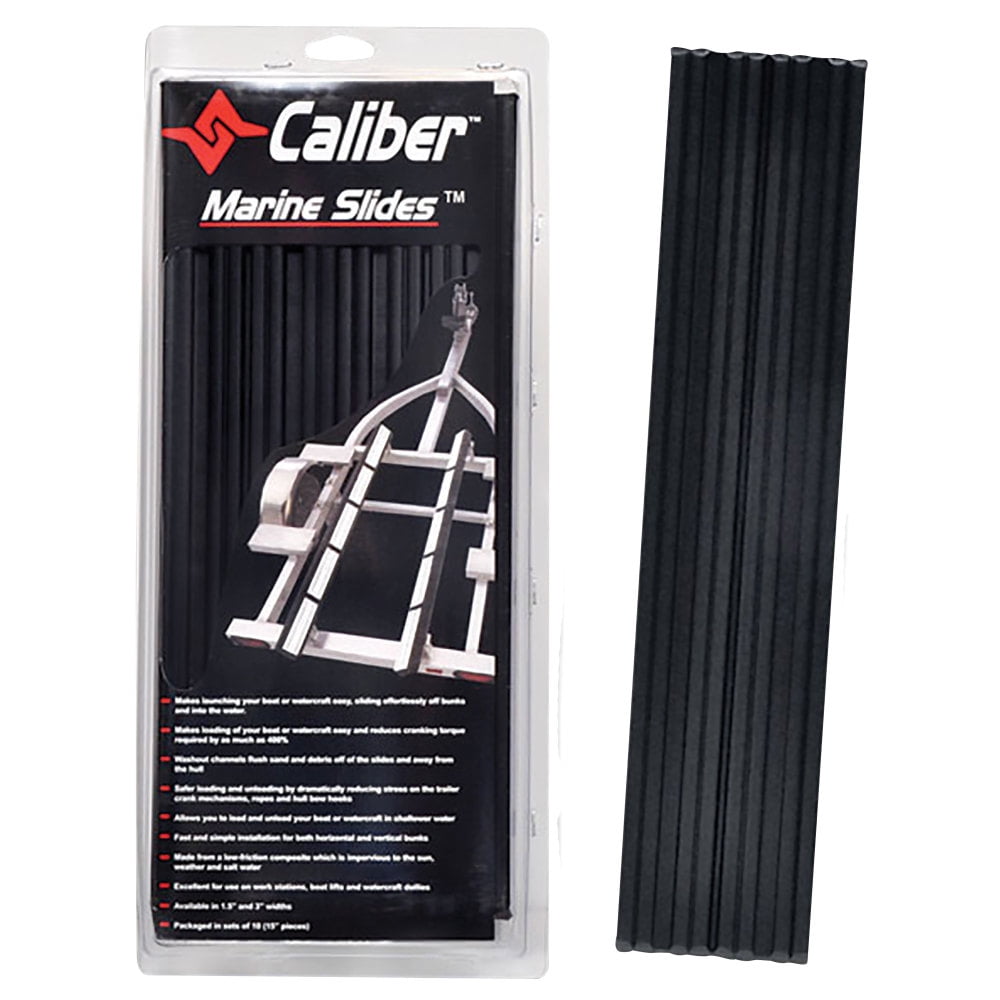 1.5 x 15 inch Caliber Marine Trailer Bunk Slides 23033 10-Pack Yellow 
