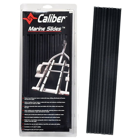 Caliber 23030 Marine Slides - 1-1/2" x 15", Black