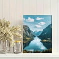 thumbnail image 2 of Scenic Fjord Landscape Canvas Print/Wall Art， Perfect for Living Room，Office， Hotel， and Restaurant Decor, 2 of 8