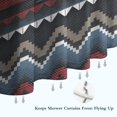 thumbnail image 6 of Colorful Geometric Triangle Chevron Pattern Shower Curtain 36"x72" ,Bathroom Decorative Shower Curtains Set with 12 Hooks,Modern Waterproof Washable Shower Curtain, 6 of 6