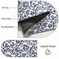 thumbnail image 6 of 6'x9' Area Rugs, Navy Blue Floral Indoor Outdoor Area Rug for Living Room Bedroom, Vintage Art Flowers Pattern Washable Bathroom Rugs Kitchen Floor Carpet Mats Home Decor Aesthetic, 6 of 8