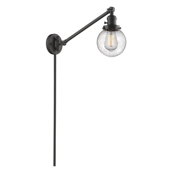 Innovations 1-LT Vintage LED Beacon 25" Swing Arm - Oil Rubbed Bronze - 237-OB-G204-6-LED