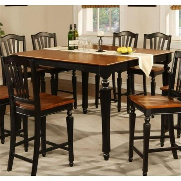 Ct Blk T Chelsea Gathering 54 In Square Counter Height Dining Table With 18 Erfly Leaf Black Cherry Com Square Counter Height Dining Table, Square Dining Table With Leaf