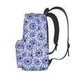 thumbnail image 3 of Disketp Blue And White Flowers Mochila Escolar de Gran Capacidad y Peso Ligero, Mochila de Viaje Ideal para Escuela, Trabajo y Uso Diario, Cómoda y con Estilo, 3 of 8