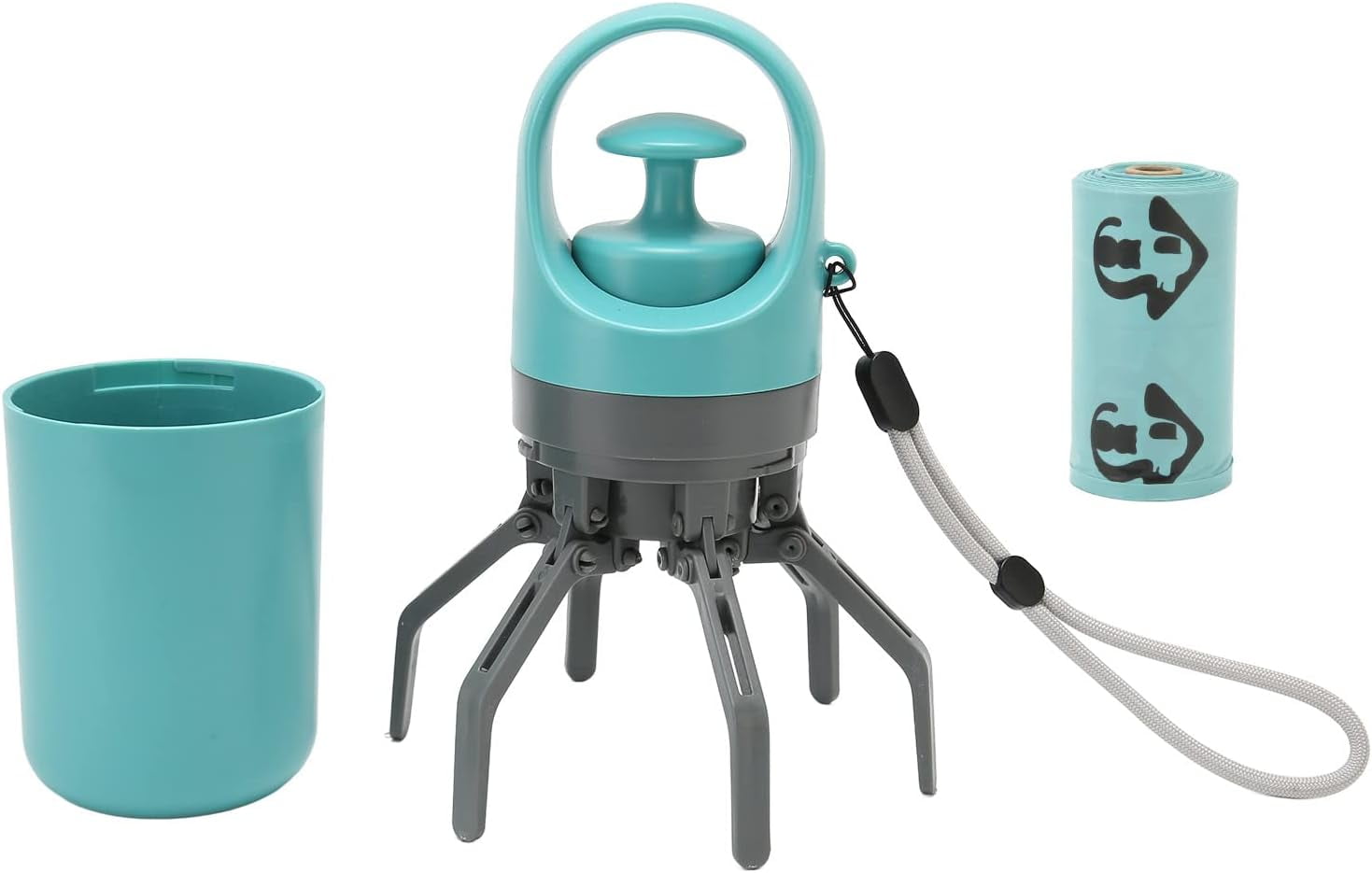 ODYSITE NoTouch Dog Pooper Scooper with Builtin Poop Bag Dispenser