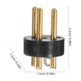 thumbnail image 2 of DEEPCRAFF 10-Pack Metal Mic Microphone Plug Black for KTV Accessories, 2 of 8