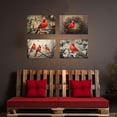 thumbnail image 4 of ADALE Vintage Cardinal Wall Art Pictures Of Red Birds Cardinal On Branch Painting Rustic Elegant Bird Canvas Winter Animal Artwork Print Unframed 11x14 Inch, 4 of 6