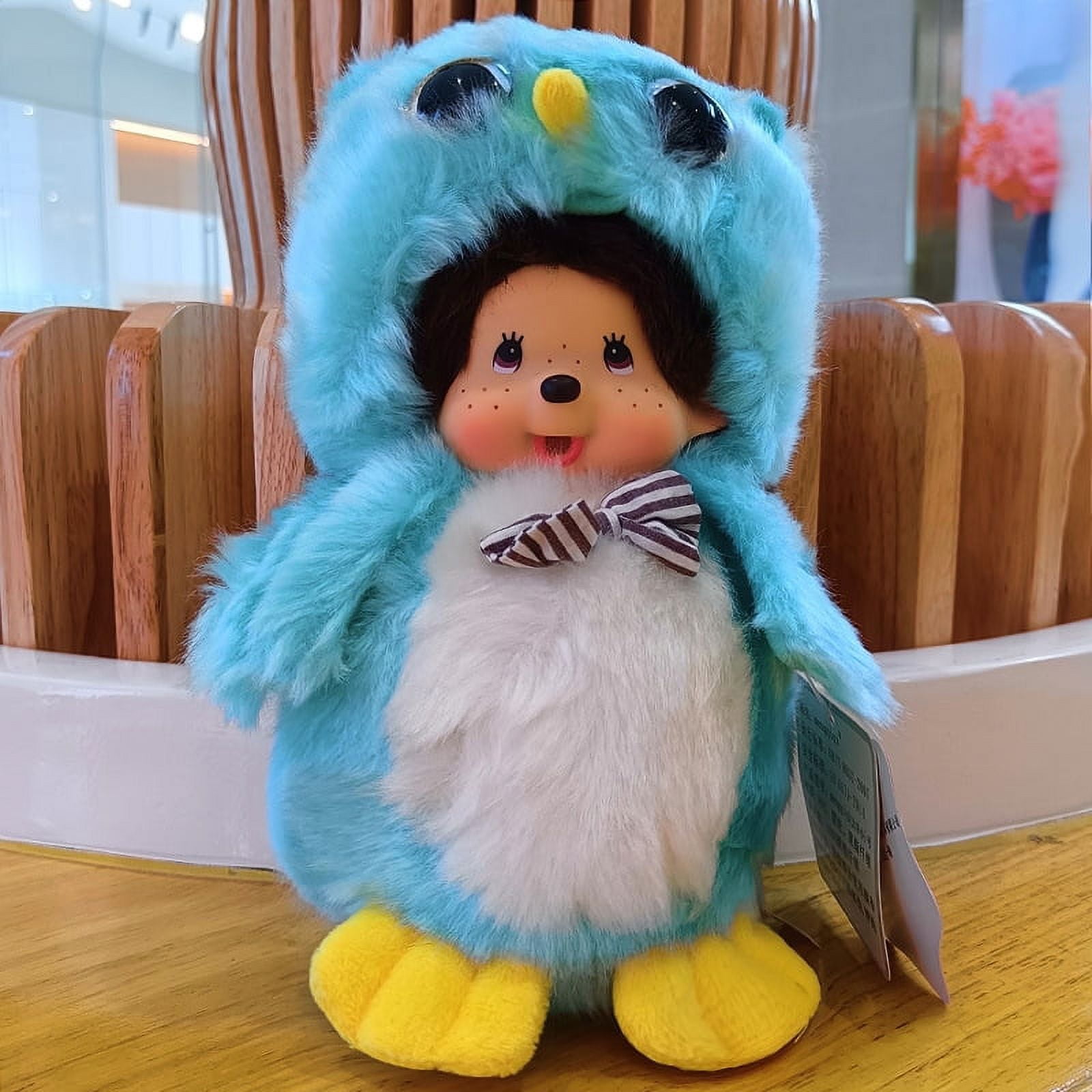 Monchhichi Owl Blue Plush Doll, Plush Soft Stuffed Animal Plush