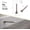 Nickel, variant on Door Stoppers for Wall – Spring Door Stopper with Rubber Tip – 3-1/4" – Pack of 4 – Doorstop – Ideal for Home, Offices, Schools