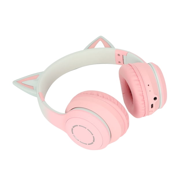 Auriculares Bluetooth para juegos, Bluetooth con orejas de gato Auriculares Bluetooth con orejas de gato para juegos Auriculares Bluetooth diseñados a medida