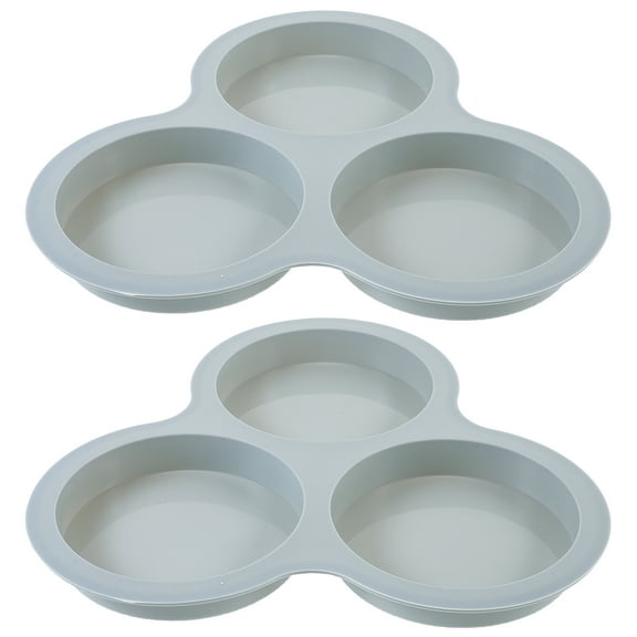 2 Pcs Blueh Silicone Air Fryer Egg Mold Non-stick Baking Pan Accessories Airfryer Paper Cups Supply Cake Silica Gel