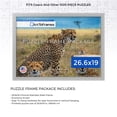 thumbnail image 2 of ArtToFrames 26.6x19 Inch - 68x48 CM Silver Puzzle Frame for 1000 piece Puzzles.1.25 Inch Custom MDF Puzzle Frames, Stainless Steel - Comes with Economy Acrylic, 2 of 6