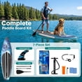 thumbnail image 5 of SereneLife Inflatable Stand Up Paddle Board (6 Inches Thick) with Premium SUP Accessories & Carry Bag | Wide Stance, Bottom Fin for Paddling, Surf Control, Non-Slip Deck | Youth & Adult Standing Boat, 5 of 7
