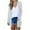 White, variant on Ecqkame Women's 2023 Casual Open Front Solid Cardigans Ladies Solid V-neck Long Sleeve Fall Jackets Coat Outerwear with Pockets S