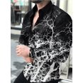 thumbnail image 1 of Camisa de traje para hombre, informal, para oficina, calle, exterior, rayas irregulares rojas y negras, moda a juego, novedad de 2024, superventas, camisetas para hombre de talla grande, 1 of 6