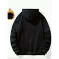 thumbnail image 5 of Men's Twisted Tea Pattern Hoodie - Casual Black Hoodie With Yellow Letters,  Pocket, Long Sleeve - Soft Polyester Blend, Washable - Fashionable Autumn Winter Top, Comfortable Loose Fit Hoodie Cotton, 5 of 5