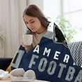 thumbnail image 5 of Dallas Print Blanket American Football Throw Blankets Couch Sofa Bed Stuff Decor Gifts Merch Soft Cozy Fleece Plush Warm Flannel Bedding for Team Fans Men Women Teen Adults 40"x50", 5 of 6