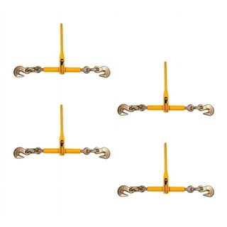 Mytee Products 3/8 x 36 Trailer Safety Chains with Clevis Grab Hooks &  Safety Clip | Grade 70 Binder Towing Trailer Chain