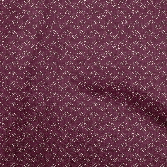 oneOone Cotton Silk Dark Magenta Fabric Block Sewing Fabric By The Yard Printed Diy Clothing Sewing Supplies 42 Inch Wide-8A