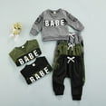 thumbnail image 3 of Douhoow Autumn Baby Boys Tracksuits Long Sleeve Camouflage Sweatshirts+Pocket Long Pants, 3 of 9