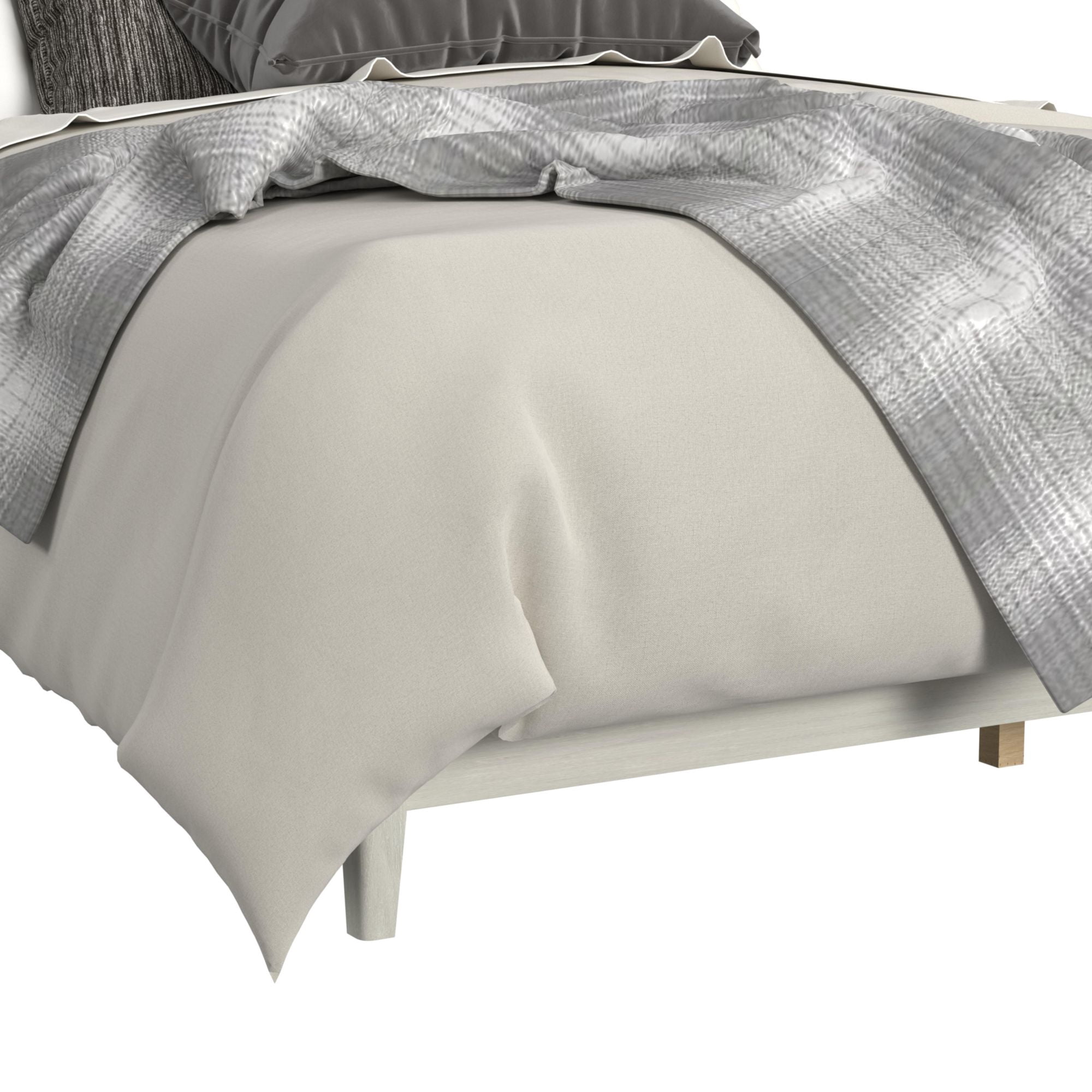 Picket House Furnishings Clare Full UPH Bed with Grey Fabric in Almond
