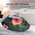 thumbnail image 4 of Yayeee Pillowcase Standard Size Set of 2 Satin Wrinkle Resistant Pillow Case, Red Flamingo Pattern, 4 of 7