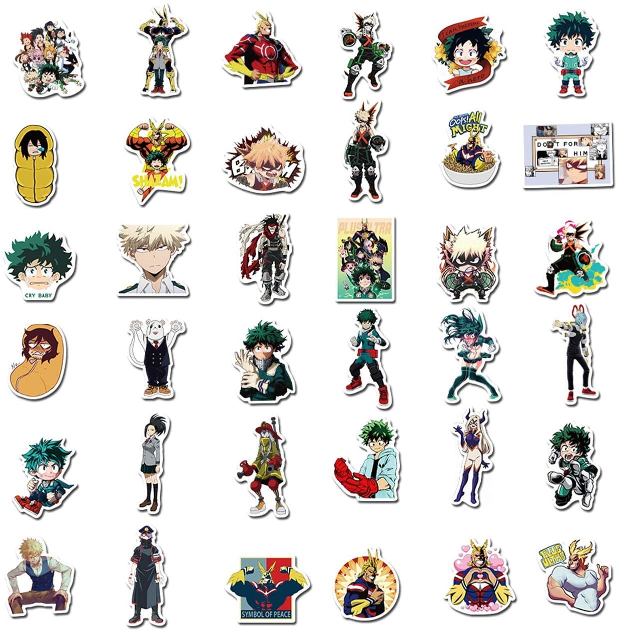 50 pcs naruto anime stickers naruto cartoon decals for water bottle hydro flask laptop luggage car bike bicycle waterproof vinyl stickers pack walmart com
