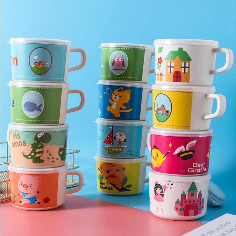 Kids Cartoon Water Bottle Milk Cup Coffee Mug , Hot Chocolate Juice