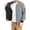 Gray, variant on Mens Lightweight Coat Casual Bomber Coat Varsity Coat