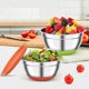 thumbnail image 2 of 2 Pack Mixing Bowls with Airtight Lids, Colorful Stainless Steel Metal Nesting Bowls for Kitchen, No, 2 of 5