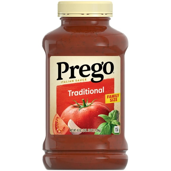 Prego Traditional Pasta Sauce, 45 oz Jar