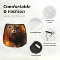 thumbnail image 4 of Pofeuu Cool Fire Lion Print Women's Athletic Shorts Running Workout Shorts Tummy Control Quick Dry Gym Shorts with Pockets Double layer sports shorts-X-Large, 4 of 7