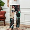 thumbnail image 4 of Demon Slayer Pajamas Pants 3D Printing Wide Leg PJ Pant Loungewear Casual Comfy Sleepwear Lounge Pants for Men WomenM, 4 of 9