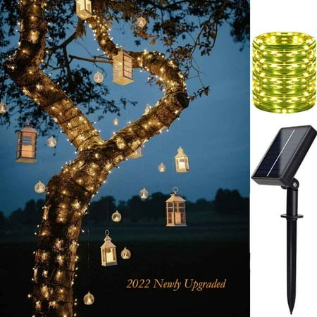 

Solar Lights Outdoor 72ft 200 LED Solar String Lights for Garden Decor Patio Lights for Outdoor Decor Upgraded High-Power Solar Panels Large Capacity Batteries (Warm White)