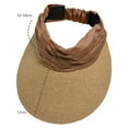 thumbnail image 4 of SkyAuks Sun Hats for Women with Hat Clip, Women Foldable Wide Brim Sun Hat, UV Sun Visor Beach Ponytail Cap for Outings, Hiking and Camping, Khaki, 4 of 8