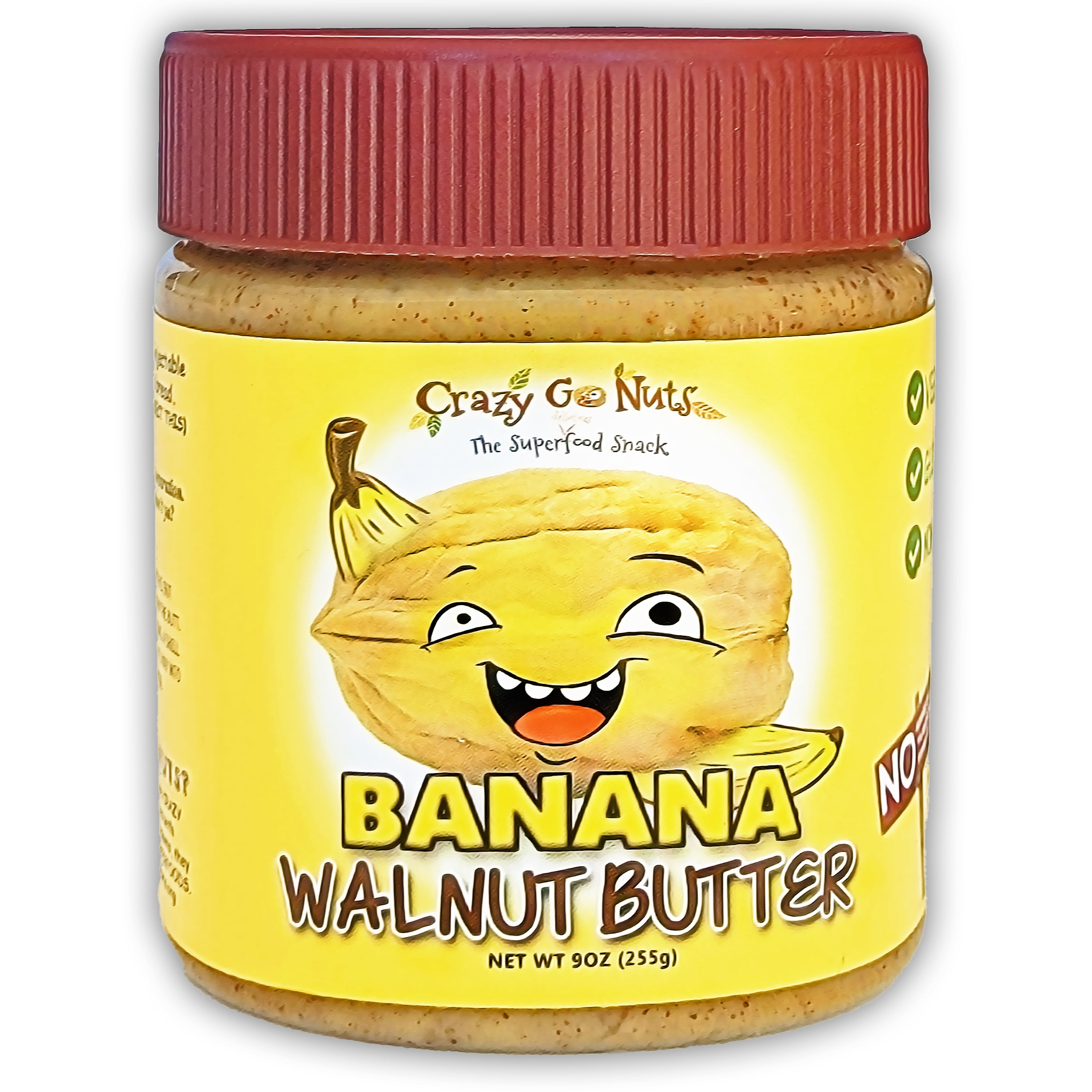 (6 pack) Crazy Go Nuts Cgn Banana Walnut Butter