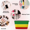 thumbnail image 4 of Rastafari Flag Travel Handbag Leather Purse Organizer Tidy Bag Purse Toiletry Clutch For Women, 4 of 7