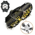 thumbnail image 1 of Crampons de Traction pour Glace, Crampons à 19 Pointes pour Bottes de Randonnée, Chaussures Antidérapantes en Acier Inoxydable pour Glace et Neige, Micro Pointes pour Randonnée, Escalade Noir M, 1 of 8
