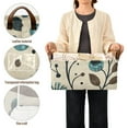 thumbnail image 6 of Doodles Leaves Flowers Storage Bins with Handles Foldable Storage Baskets for Shelves Organizer Cloth Baskets, 6 of 8