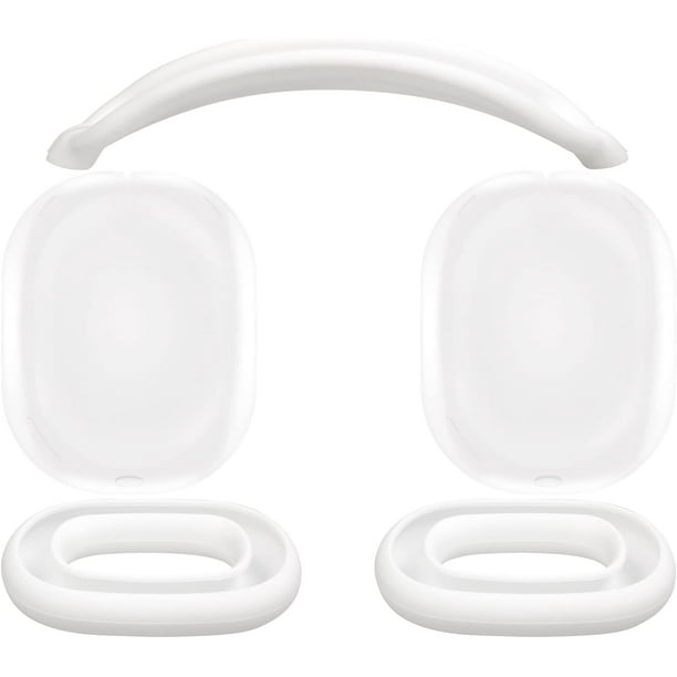 Kit de protección para AirPods Max, funda para la diadema + funda protectora de TPU + funda de silicona para las orejas, accesorio resistente al sudor, fácil de lavar, antiarañazos